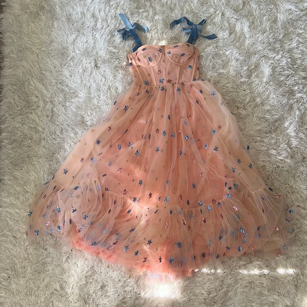 Lirika Matoshi Pink Midi Dress - Picture 7 of 16